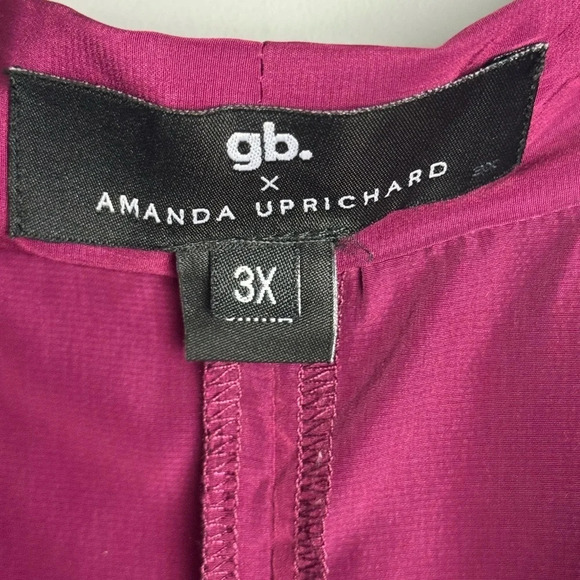 GB x Amanda Uprichard Long sleeve tie neck Shift dress size 3X - Picture 2 of 6